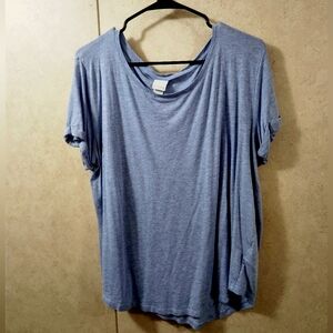 H&M Light Blue Oversized Short Sleeve T-Shirt
